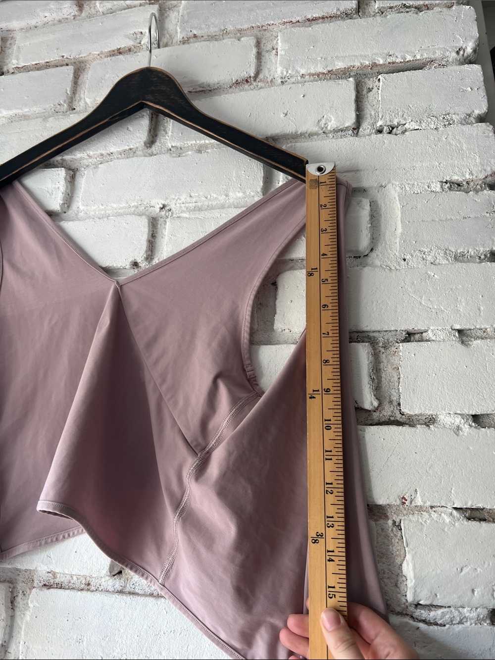 Lululemon Women's Blush Wrap-Front Crop tank top v neck Pilates Princess - Picture 5 of 6